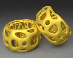 Napkin Ring - Voronoi Style