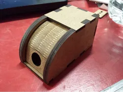 rolling top wooden box