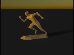 Running man statue 3D print model