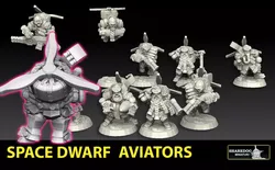 Space Dwarf Aviators 3D print model