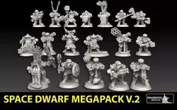 Space Dwarf Megapack Version 2 3D print model