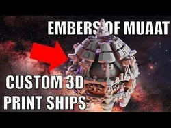 Twilight Imperium ships Embers of Muaat 3D print model