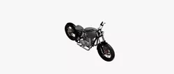 Classic Bobber Motorcycle 3D Model 3D print model