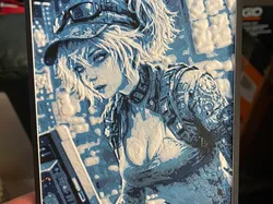 Computer Woman Hueforge - Free 3D Print Model