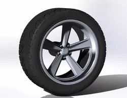 Custom wheels US Mags Bandit Concave for your scale model 3D print model