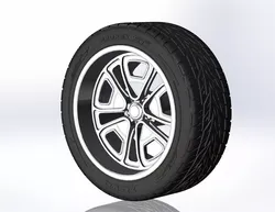 Custom wheels US Mags Spade for your scale model 3D print model