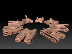 Dune 2 Siege Tank 3D print model