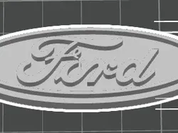 Ford Logo Keychain - Free 3D Print Model