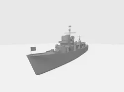 US Nave Ship Fetcher class tactical wargaming 3D print model