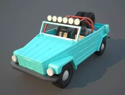 Volkswagen Thing or safari Dune modified PRINTABLE 3D print model