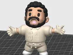 Bad Bunny Chibi - Superbowl Halftime look - Free 3D Print Model