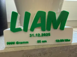 Liam Birthday Gift - Free 3D Print Model