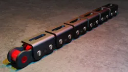 ROLLER CHAIN ​​WITH INVERTED OBLONGO ATTACHMENTS - ANSI 80