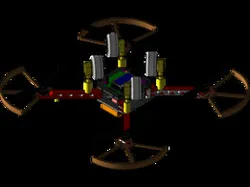 Roof sliding drone