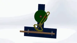 Rotary to Reciprocating Motion with Quick Return Mechanism