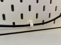 Snap-Fit IKEA Skadis Cable Clip (360 Rotation)