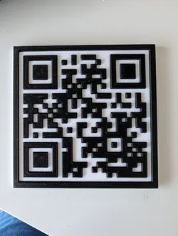 Surprise Rickroll QR coaster