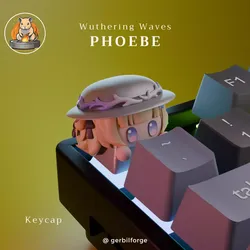 Wuthering Waves inspired Keycap - Phoebe - Cute Fanart 3D print model