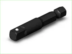 1/4" Hex Power Shank to 1/4" Square Drive Adapter