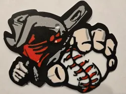 Outlaw Baseball Bag Tag with Name  - Free 3D Print Model
