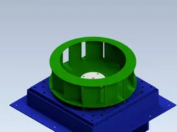 Rotor exaustor para forno industrial