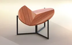 Round folding table