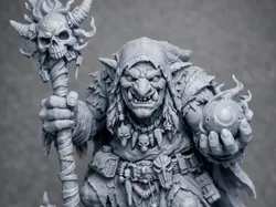 Troll Mage Miniature D&D - Free 3D Print Model