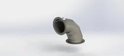 Tubo con chapas metálicas