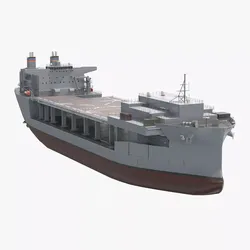 USS Lewis B Puller Expeditionary Mobile Base Simplified 3D model
