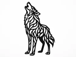 wolf decoration - Free 3D Print Model