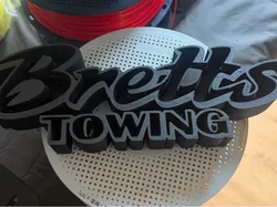 Bretts Towing Sign - Free 3D Print Model