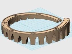 Curved incline rails for IKEA and BRIO railway.