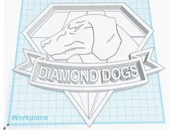 Diamond Dogs - dog tag