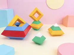 Diamond Lock Pyramid Blocks - Free 3D Print Model