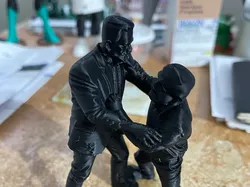 Frankenstein fights the wolf man  - Free 3D Print Model