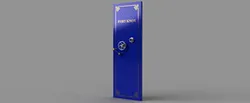 Safe door old cowboy style bank