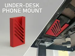Under-Desk Phone Mount (Distraction-Free) - Free 3D Print Model