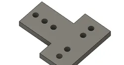 2020 extrusion flat T mount