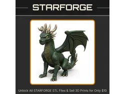 28mm DND Noble Enigmatic Dragon Avenger Fantasy Mini StarForge Kits 3D Print STL File