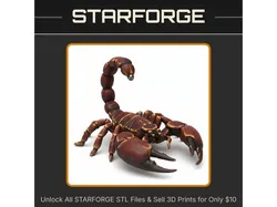 28mm Sci-Fi Giant Grotesque Scorpion Abomination StarForge Kits 3D Print STL File