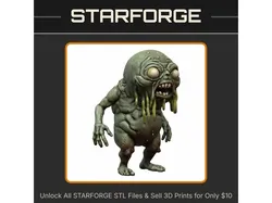 28mm Sci-Fi Giant Mutant Grotesque Slime Beast StarForge Kits 3D Print STL File