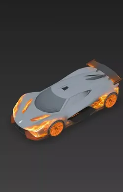 Astro Blaze Car 3D model