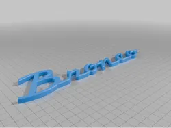 Bronco Script Emblem