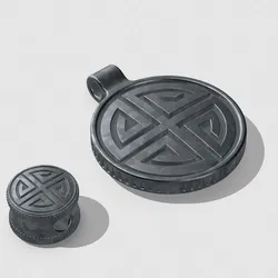 Celtic lanyard bead and keychain