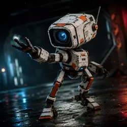 Cinematic Sci Fi Industrial Robot GameReady 3D model