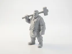 Creality Cloud | Mason Dwarf Warrior Fantasy Figurine 3D Printable | ملفات الطابعة ثلاثية الأبعاد