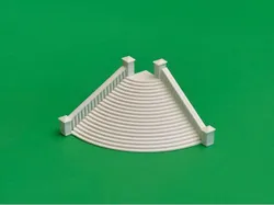 CURVED STAIRS 1:87 HO SCALE