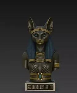 Egyptian bust  3D print model