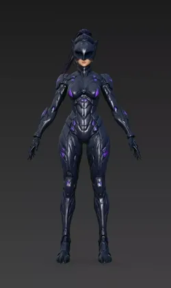 female panther shadow 3D model