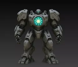 Helios Reactor Titan Mech STL Heavy Sci Fi Robot Model 3D print model